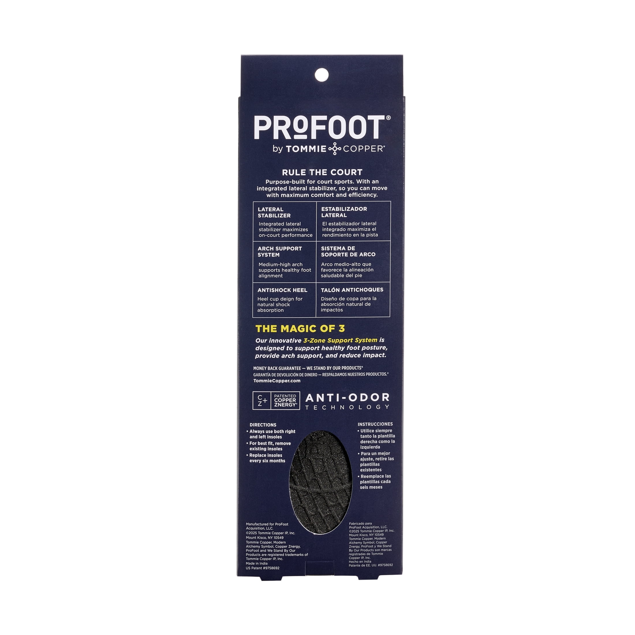 (2 pack) ProFoot TriadCrt W