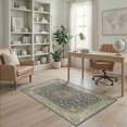 thumbnail image 2 of ODIKA Ornate Large Botanical Dining Table Burnt Orange Under Vintage Flowing Dynamic Pet Friendly & Kids Safe Play for Playroom, Bedroom, Reading Nook, 2 of 7