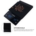 thumbnail image 3 of EeaseMX Báscula electrónica para café de 3 kg/0,1 g con temporizador, báscula digital de cocina de alta precisión, con temporizador, sin batería (negra), 3 of 7