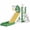 Green Yellow, variant on DKMOCO 6-in-1 Toddler Slide, Climber Slide PlaySet with Basketball Hoop, Telescope & Anti-Slip Pads, Indoor Outdoor Playground Age 1-3, White Gray