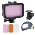 thumbnail image 4 of 40M Waterproof Video Fill Light, 5500-6000K Photography PC SLR Camera LED Light, With 3 Colors Soft Light Boards, 4 of 8