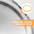 thumbnail image 4 of Toyvian Pressure Cooker Seal Silicone Pressure Cooker Lid Liner Orange 2Pcs, 4 of 6