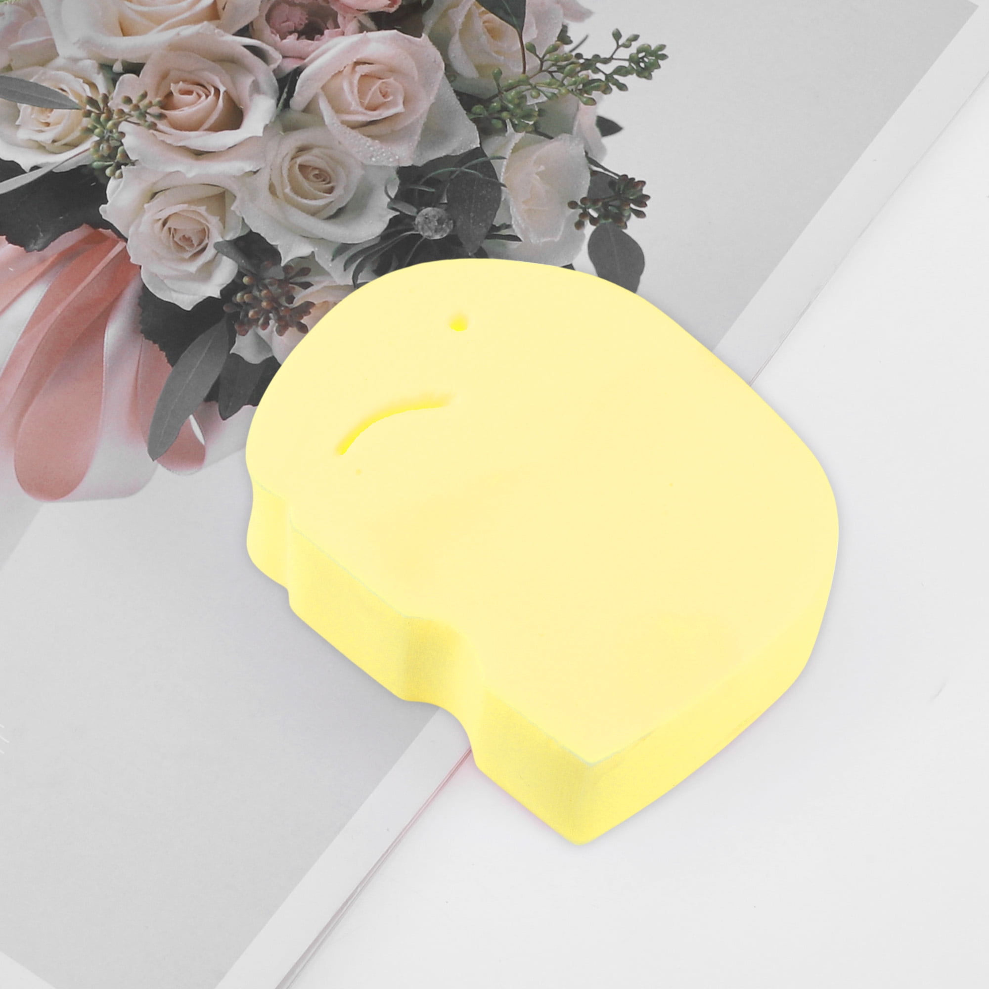 Unique Bargains Elephant Shape Bath Sponge Body Scrubber 1 Pc Yellow