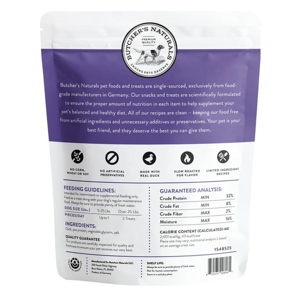 Butcher's Naturals Duck Jerky Dog Treats (40 Ounce)