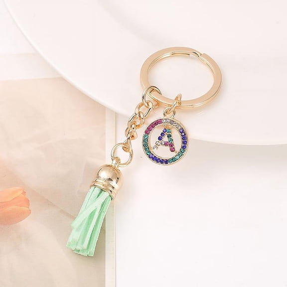 LINLIN Letter Keychain,Decorative Keychain,Name Keychain Initial Gold 26 Letters A-Z Pendant Handbag Bag Decoration Gifts