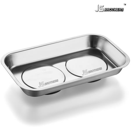 007 Stainless Steel Case - JS Brothers Stainless Steel Heavy Duty Magnetic Screws, Tools, and Parts Tray Holder