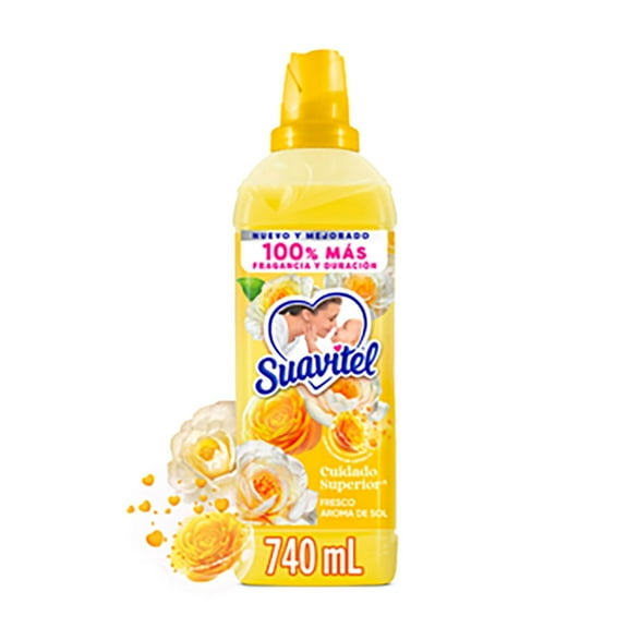 Suavizante de Telas Suavitel Cuidado Superior Fresco Aroma de Sol 740 ml