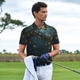 thumbnail image 3 of Fotbe Magical Library Butterfly Night Camiseta Polo de Golf para Hombre con Estampado – Camisa Deportiva Transpirable con Cuello Abotonado-3X-Large, 3 of 6