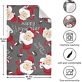 thumbnail image 3 of GZHJMY Santa Claus Merry Christmas Grey Kitchen Towels Set of 1 Dishcloths Hand Towels Tea Towels Ultra Absorbent for Cleaning Washing Drying Dishes Tableware 28'' x 18'', 3 of 7