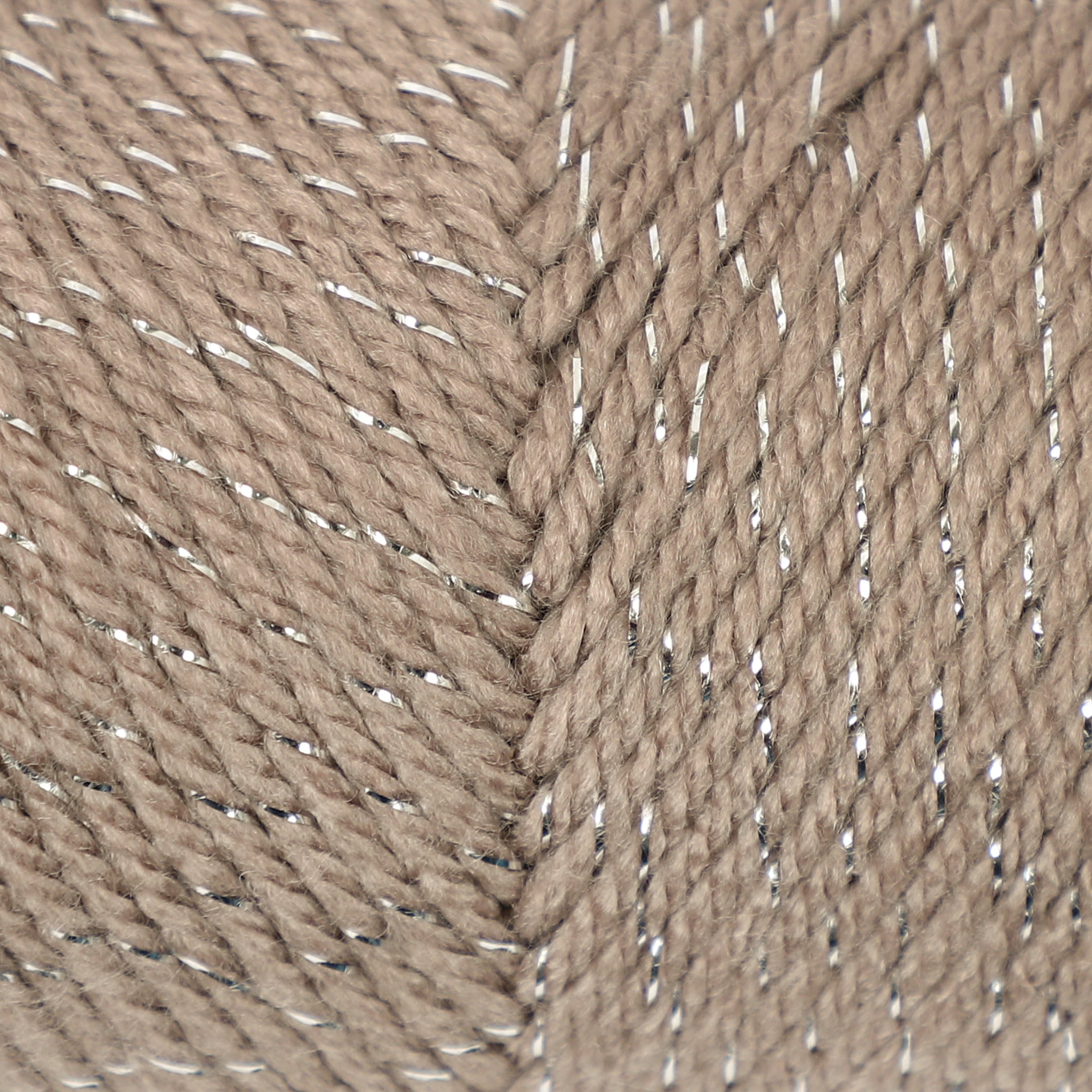 Mainstays Sparkle Acrylic Yarn, 5oz, Taupe Splash