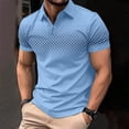 thumbnail image 4 of Camisas de Manga Larga para Hombres Suéter Cremallera Impresión Solapa Cuello, Blusa Casual para el Invierno, 4 of 6
