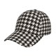 thumbnail image 1 of Fotbe Black and white houndstooth Gorro Clásico de Béisbol, Gorra Ajustable con Broche Snapback, Gorro de Exterior de Algodón Suave, 1 of 6