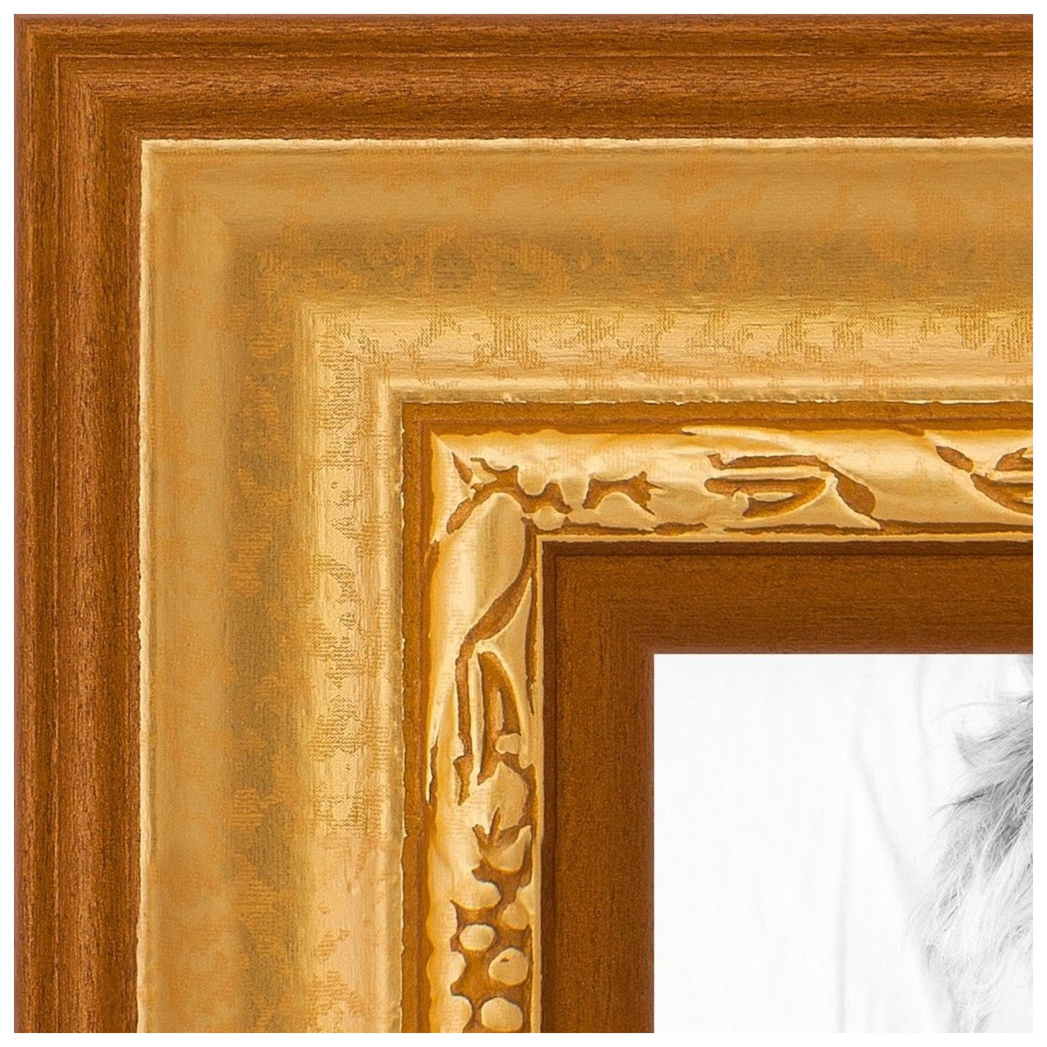 ArtToFrames 12x24 Inch Gold Speckeled Picture Frame, This Gold Wood