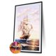 thumbnail image 1 of Cuadros Decorativos 5D DIY diamante pintura velero Kit completo redondo taladro paisaje imagen Sywqhk Nuevos Originales, 1 of 1