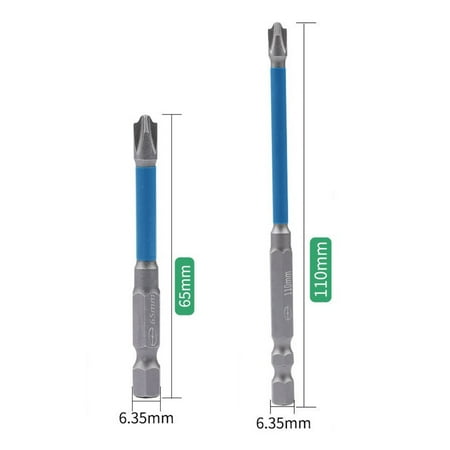 

65/110/150mm Magnetic Special Slotted Cross Screwdriver Bit for Electrician FPH2
