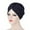 Navy, variant on Women Fashion Solid Lightweight India Hat Muslim Ruffle Beanie Turban Wrap Cap