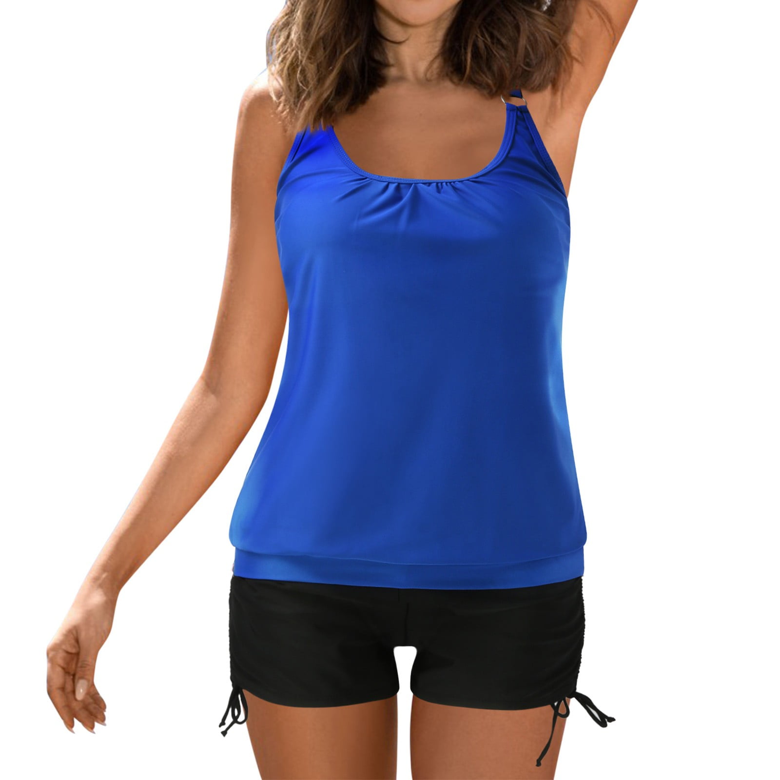 JDEFEG 1 Piece Swimsuits for Women Halter Women Tankini Swimsuits with