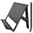 thumbnail image 2 of Portable Book Stand 180° Adjustable Book Holder for Reading Textbook Foldable Lightweight Book Rest (Black), 2 of 4