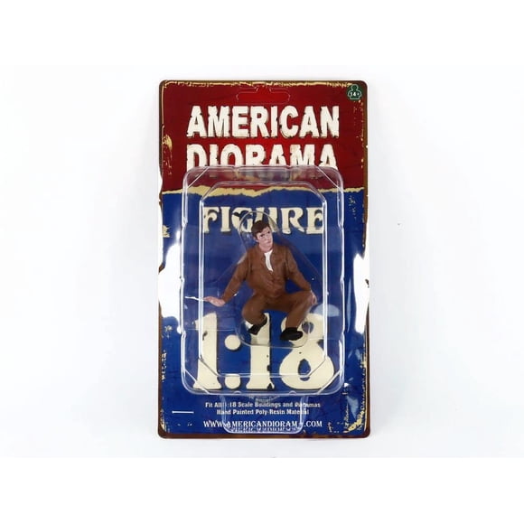 Figura American Diorama Race Day 1" para escala 1/18