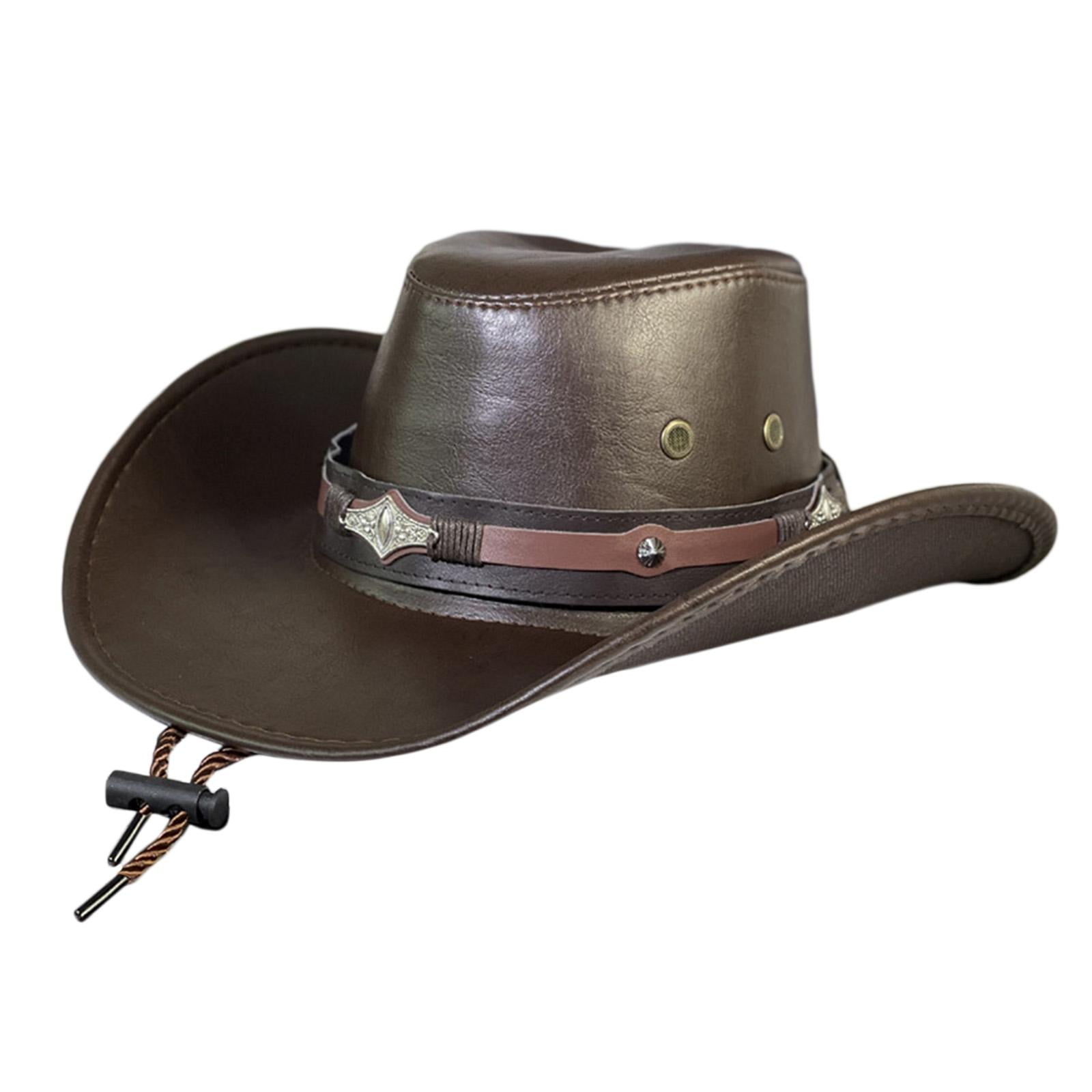 Cheap leather sales cowboy hats