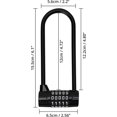 thumbnail image 2 of 5-digit Outdoor Waterproof Padlock With Long Shackle For Bicycles And Gates, 2 of 5