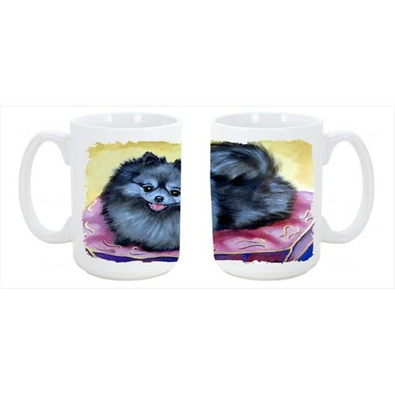 Pomeranian Dishwasher Safe Microwavable Ceramic Coffee Mug 15 oz.