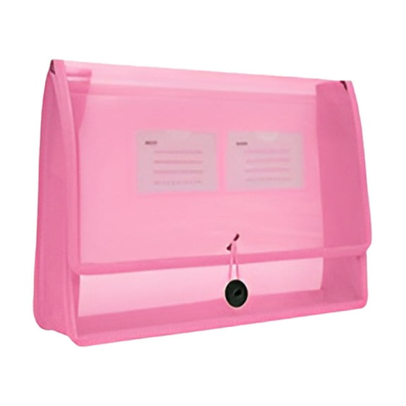 WMGHA Plastic Expanding File Wallet Document Organizer with Elastic Cord & Button Closure, Letter Size, 2.8" Expansion, A4 Expandable File Folder for 𝗦𝗰𝗵𝗼𝗼𝗹 Office & Home Organization