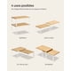 thumbnail image 5 of SONGMICS Estante para Especias, Juego de 2, Organizador de Armario, Especiero de Cocina Extensible, Blanco y Natural, 5 of 6