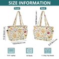 thumbnail image 4 of FORMRS Tote Bag for Women Quilted Large Capacity Travel Work Carry On Shoulder Handbag, Birds Tea Time, 4 of 7