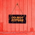 thumbnail image 3 of Do Not Disturb 5x10 Hanging Plus Wall or Door Sign | Rustic Twined | Spooky Halloween Decoration, 3 of 6