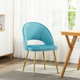 thumbnail image 2 of Porthos Home Batia Dining Chairs, Velvet Upholstery, Gold Metal Legs, 2 of 6
