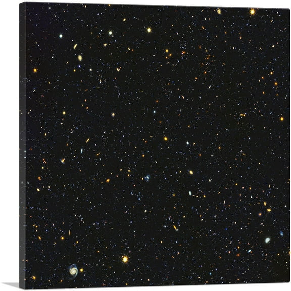 ARTCANVAS NASA Hubble Telescope Extreme Deep Field Photograph Canvas Art Print - Size: 26" x 26" (1.50" Deep)