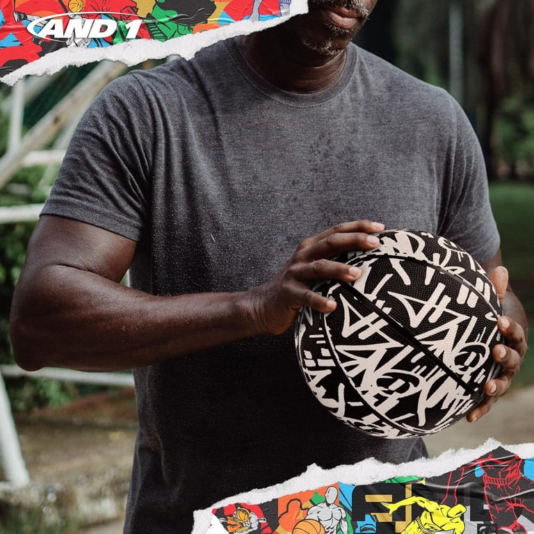 AND1 Fantom Graffiti Rubber Basketball, Size 7 (29.5