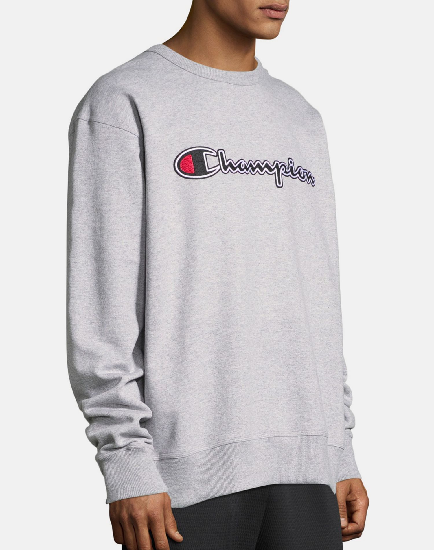Champion Men's and Big Men's Powerblend Logo Crewneck Sweatshirt, up to size 2XL - image 3 of 4
