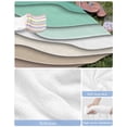 thumbnail image 6 of Green Brown Ombre Beach Towels Oversized Super Absorbent,Modern Geometric Abstract Aesthetic Cream Lightweight Bath Towel Quick Dry Sets For Bathroom/Pool/Rv Camping/Beach Play/Gym Room 23"x47", 6 of 8