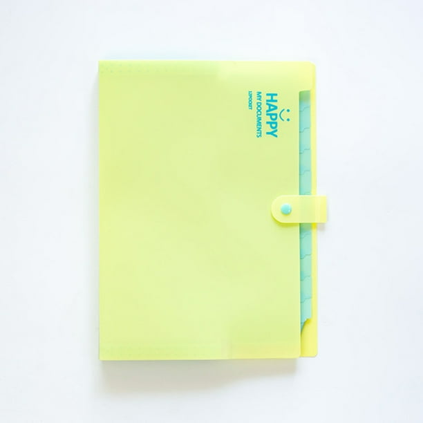 Snap Closure Plastic Accordion Document Organizer File Folder Labels for  School and Office New