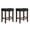 24" Black, variant on Subrtex 24" Backless Saddle Bar Stool, Wood Upholstered Counter Stool for Kitchen Set of 4, Ivory
