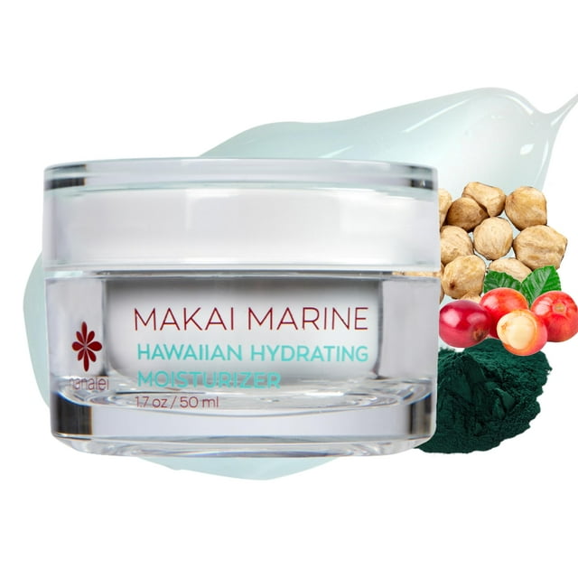 Crema hidratante Hanalei Makai Marine Face 50 ml, vegana, libre de crueldad