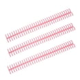 thumbnail image 4 of Loose Leaf Rings, Easy To Install Plastic Binding Spine With 12mm Inner Diameter For Home Or School Use Pink, 4 of 8