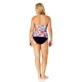 thumbnail image 5 of Anne Cole Womens Twist-Front Bandeau Ta White Print XS, 5 of 6