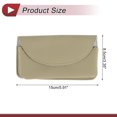 thumbnail image 4 of Estuche para gafas de sol de coche Unique Bargains con soporte magnético universal para parasol de gafas de sol para coche de cuero PU beige 15x8.5CM 1 Pcs, 4 of 7