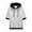 White, variant on JLFKNG Males Summer Tee Shirt Tops T Shirt Summer Day Simple Hooded Pullover Hoodie Trend Fashion 3/4 Sleeves Fit For Hiking, Camping Or Other Outdoor Sports