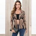 thumbnail image 4 of Women's Sequin Embellished Open-Front Cardigan with Sheer Mesh Long Sleeves - X Large, Black Gold, 4 of 6