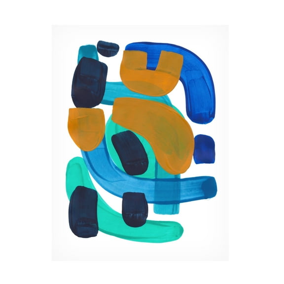 Trademark Fine Art Ejaaz Haniff Sea Gold Canvas Wall Art