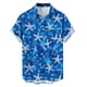thumbnail image 3 of Ceisia Men's Relaxed Fit Deep Blue 3D Starfish & Bubble Print Hawaiian Shirt Short Sleeve Summer Beach Casual Button Down Shirt (S-5XL) Gifts, 3 of 6