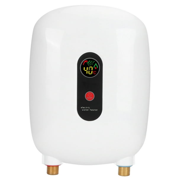 Calentador De Agua Eléctrica Sin Tanque FDIT Para Ducha De , Calefacción Instantánea De 3 Segundos, 304 Construcción De Acero Inoxidable Y Cobre, Protección Contra El