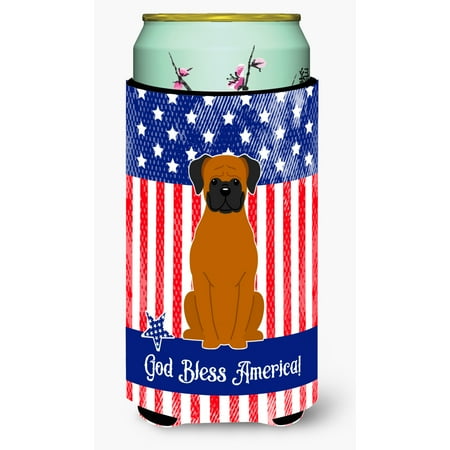 

Carolines Treasures BB3110TBC Patriotic USA Fawn Boxer Tall Boy Beverage Insulator Hugger Tall Boy multicolor