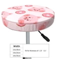 thumbnail image 4 of KLL Pigs Head And Donuts Round Bar Chair Cushion Cover 12 inch ,Bar Stool Protector with Elastic, Soft Washable, 4 of 6