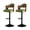 Green, variant on MOONMISS Swivel Bar Stools Set of 2, Wooden Kitchen Bar Chairs with Back, PU Leather Counter Height Barstools for Kitchen Island,Yellow