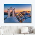 thumbnail image 2 of wall26 Canvas Print Wall Art Duotone Sunset Dusk Over Santorini Greece Nature Wilderness Photography Realism Rustic Scenic Landscape Earth Panorama for Living Room, Bedroom, Office - 16&quot;x24&quot, 2 of 5